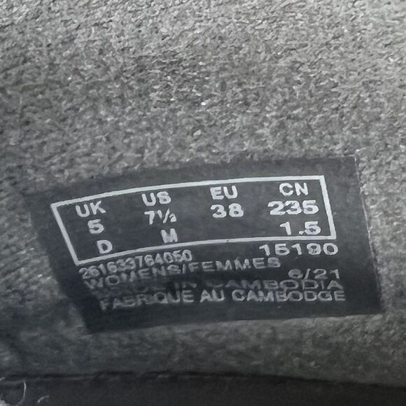 Clarks Kayleigh Mid Ankle‎ Boot w/Side Zip Women's Sz 7.5 M Dark Gray Suede - Picture 3 of 11